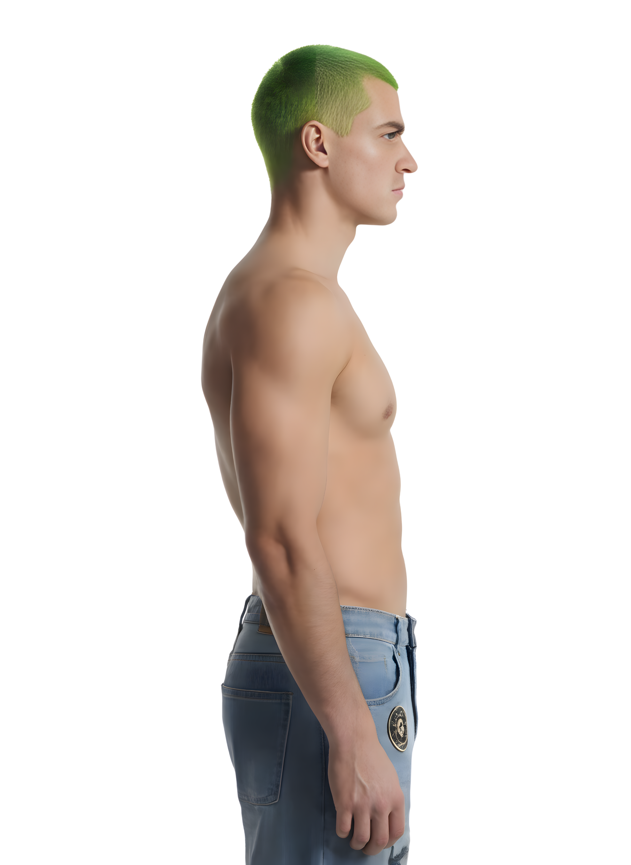 BLOK Kaiju Graphic Distressed Jeans