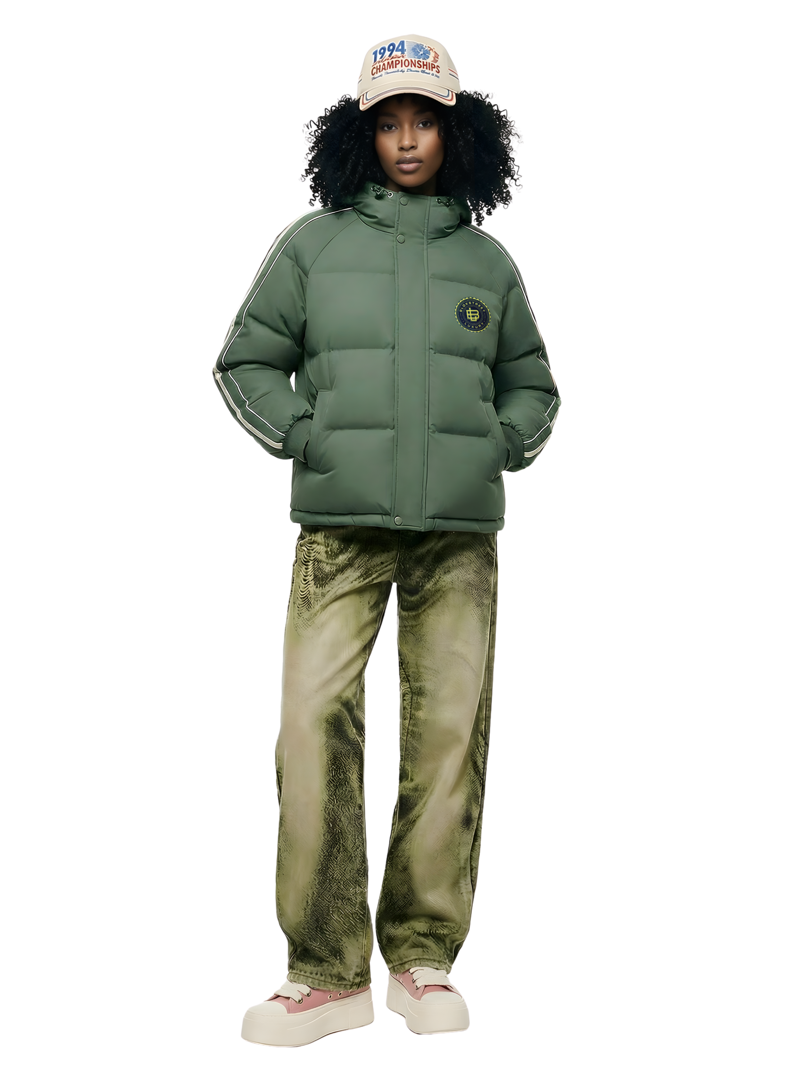 BLOK Utility Puffer Jacket – Sage Edition
