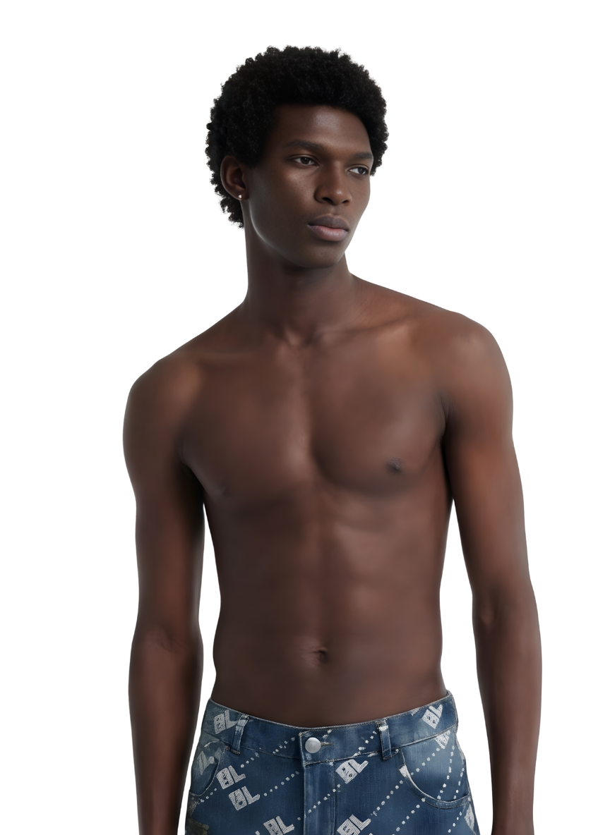 BLOK Diagonal Monogram Denim