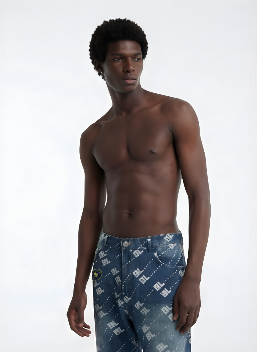 BLOK Monogram Denim – Indigo Repeat