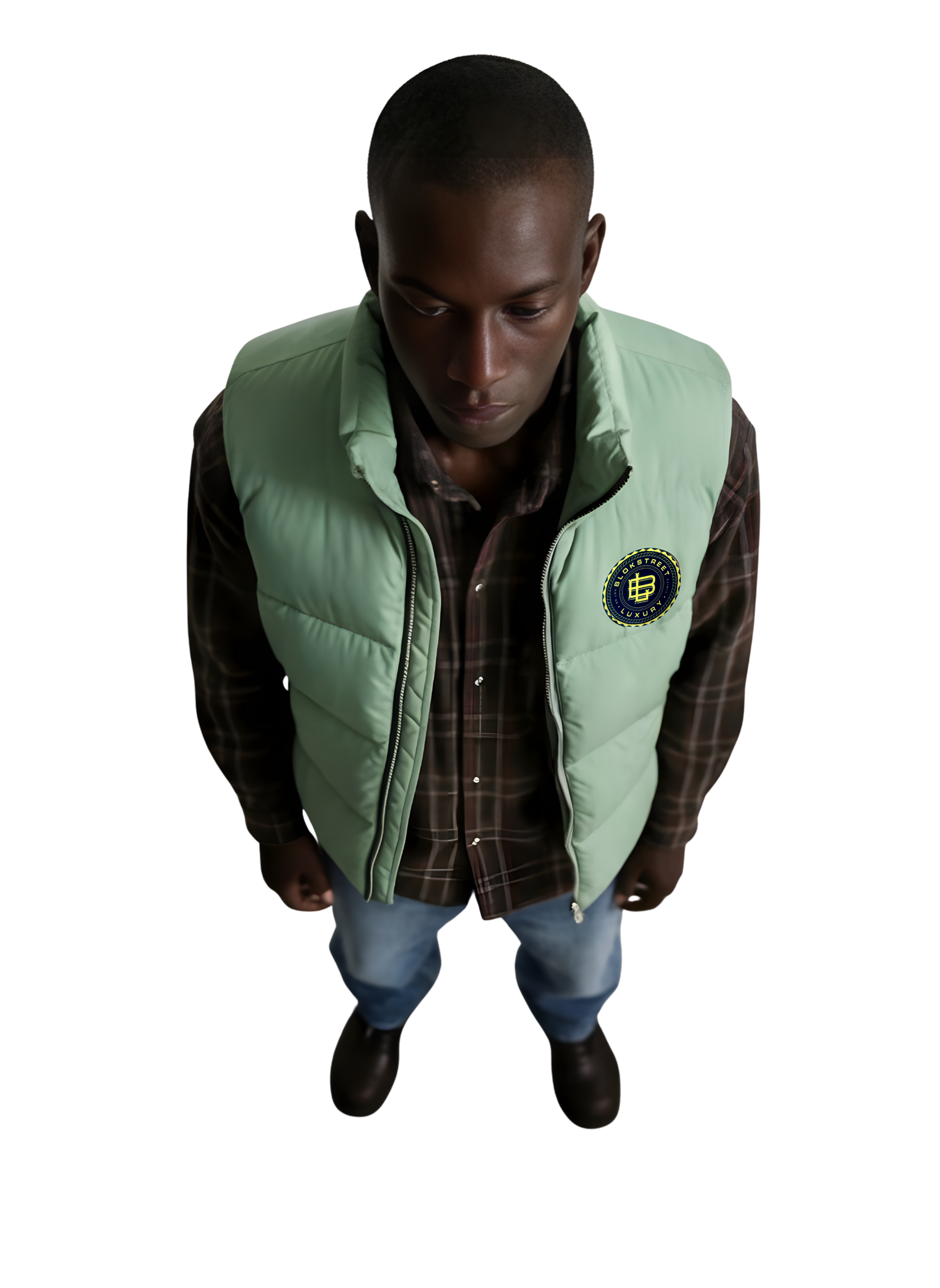 BLOK Puffer Vest – Grass Ain't Greener Edition
