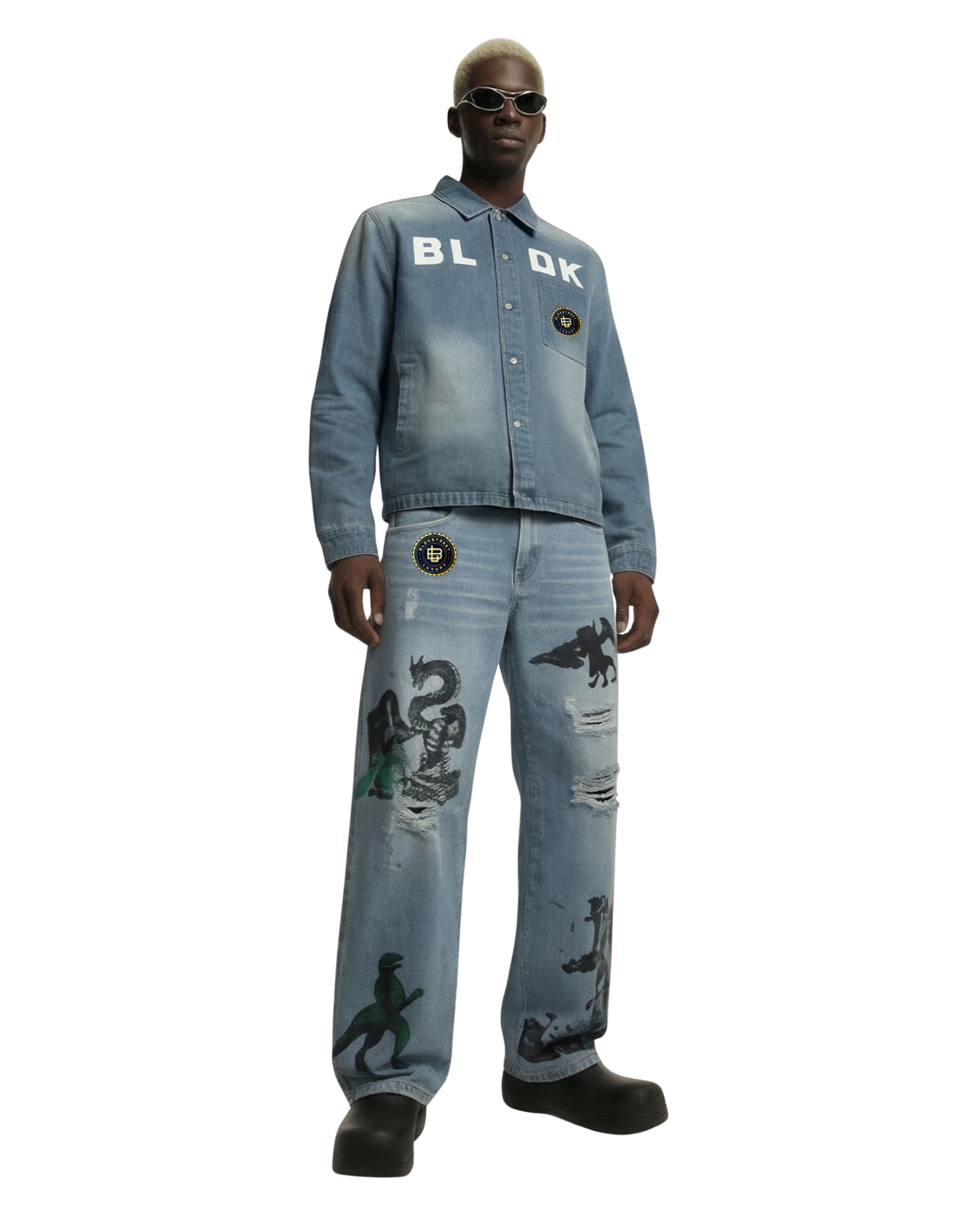 BLOK Washed Indigo Overshirt