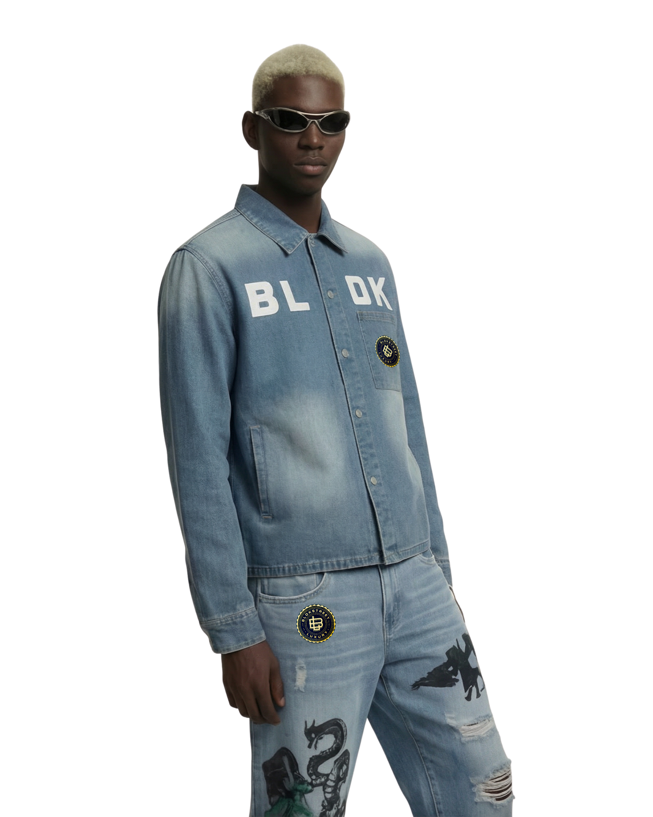 BLOK Washed Indigo Overshirt