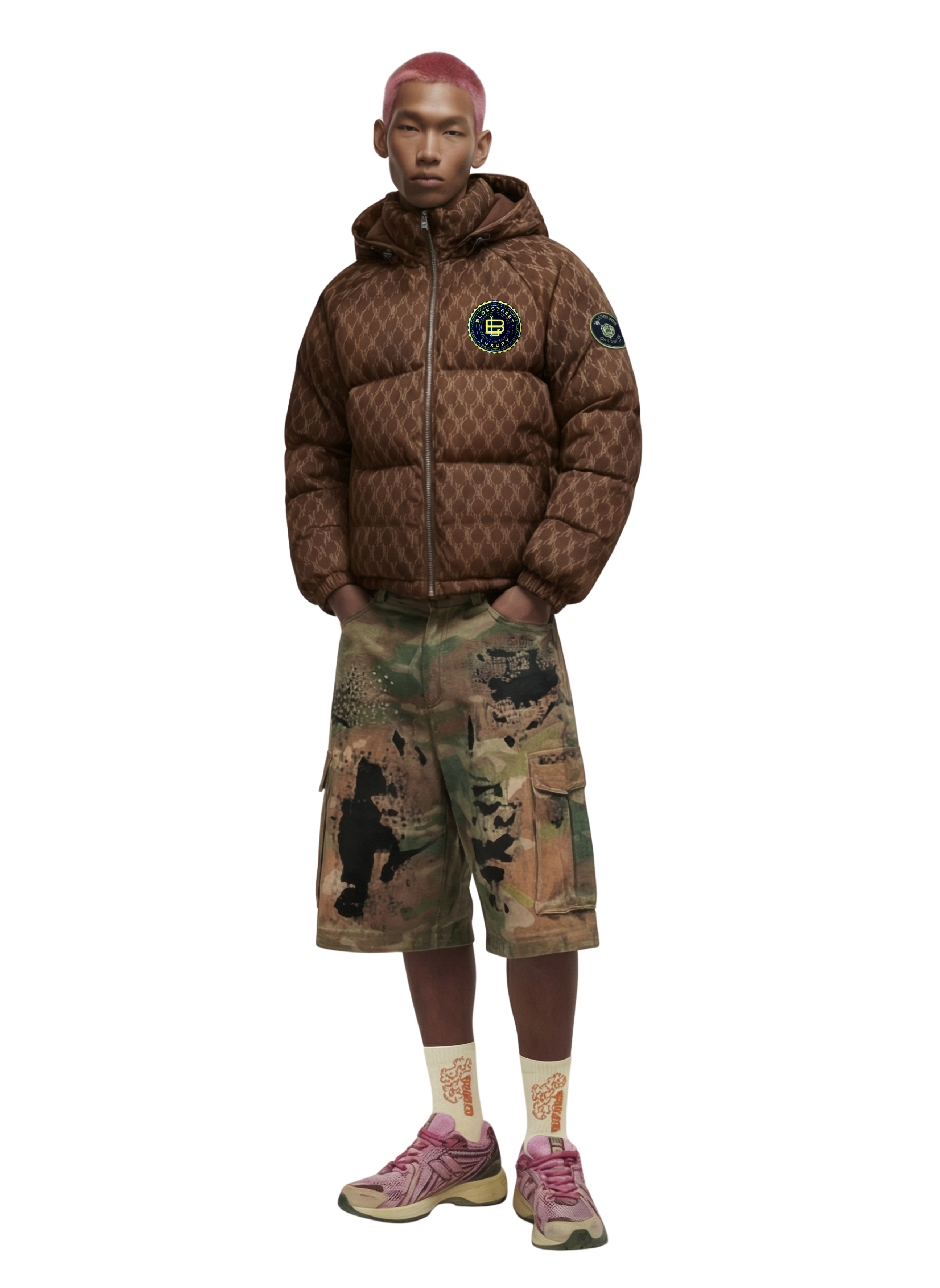 BLOK Monogram Terrain Puffer Jacket