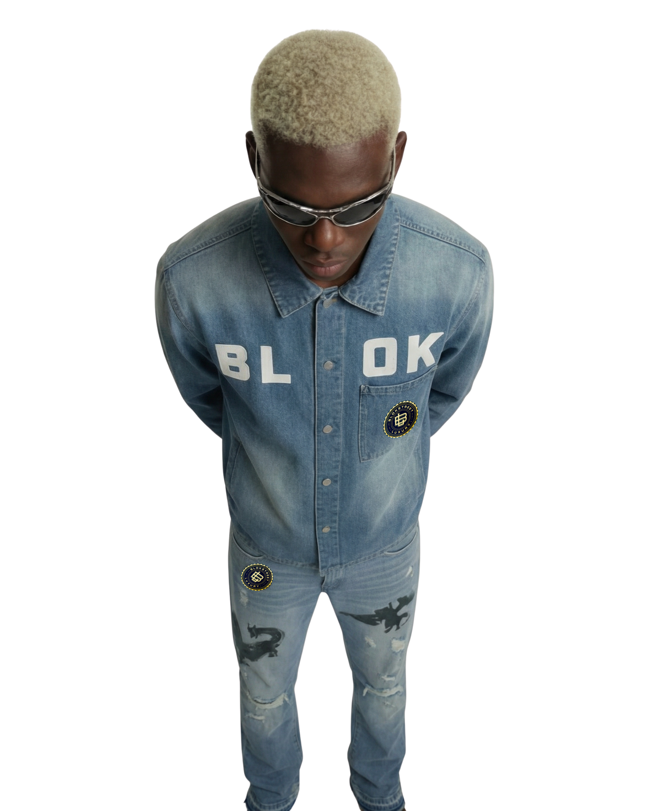 BLOK Washed Indigo Overshirt