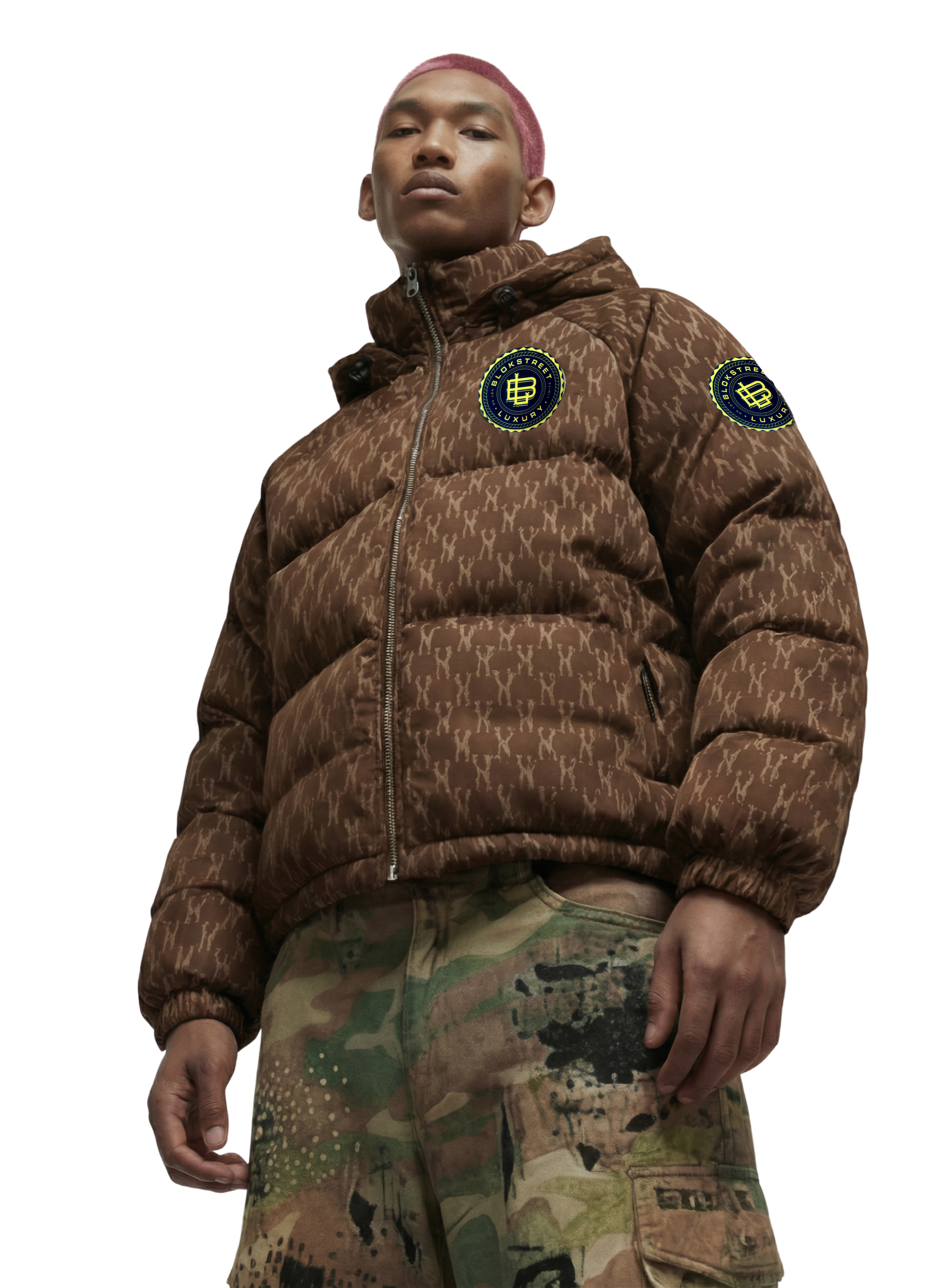 BLOK Monogram Terrain Puffer Jacket