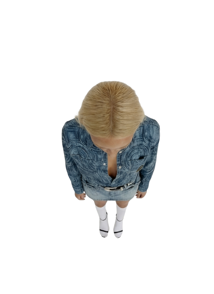 BLOK Monogram Circuit Denim Overshirt