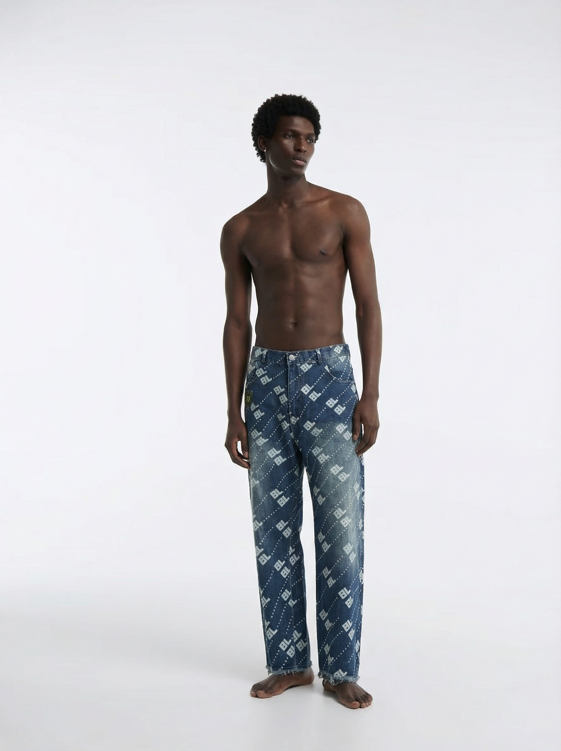 BLOK Diagonal Monogram Denim